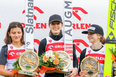 1. Hannah Wiegele, 2. Abigail Strate, 3. Nicole Konderla - FIS CUP Szczyrk 2022