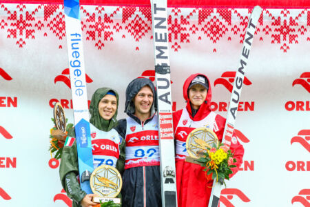 1. Maximilian Lienher, 2. Giovanni Bresadola, 3. Niklas Bachlinger - FIS Cup Szczyrk 2022